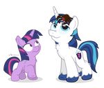  2015 alpha_channel arachnid arthropod brother brother_and_sister cute dm29 duo equine female feral friendship_is_magic horn male mammal my_little_pony shining_armor_(mlp) sibling simple_background sister smile spider transparent_background twilight_sparkle_(mlp) unicorn 