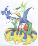  caleb_magness kezvon_van_riddler naga nintendo pok&eacute;mon reptile scalie serperior shiny_pok&eacute;mon snake video_games 