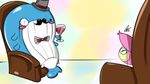  2013 alcohol ambiguous_gender aras_chan beverage blush bow_tie classy eyewear facial_hair food glass hat hsowa monocle mustache nintendo pok&eacute;mon simple_background skitty smile sofa top_hat video_games wailord wine 