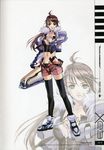  absurdres brown_hair choco green_eyes highres jacket shion_uzuki short_shorts shorts solo thighhighs xenosaga xenosaga_episode_iii zoom_layer 