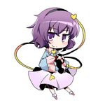  chibi kari_(karinimooreha) komeiji_satori lowres purple_eyes purple_hair solo touhou 