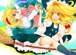  alice_margatroid bad_id bad_pixiv_id blonde_hair blue_eyes braid hairband hat kirisame_marisa multiple_girls short_hair ton2buta touhou witch_hat yellow_eyes 