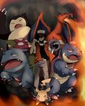  bad_id bad_pixiv_id blastoise charizard dragon fingerless_gloves gen_1_pokemon gloves hat maruki_(punchiki) pikachu pokemon pokemon_(creature) pokemon_(game) pokemon_gsc pokemon_rgby red_(pokemon) snorlax venusaur 