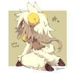  caprine chibi female horn japanese_text kemono mammal sheep solo text toumitu translation_request 
