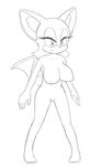  animated bat breasts excito female mammal nude pussy rouge_the_bat sonic_(series) wings 