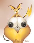 2015 anthro areola big_breasts breasts don_ko erect_nipples female huge_breasts nintendo nipples pok&eacute;mon pussy raichu solo video_games wide_hips 