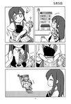  2girls ? akagi_(kantai_collection) comic fairy_(kantai_collection) greyscale highres kantai_collection koinobori monochrome multiple_girls o_o page_number shishigami_(sunagimo) translated type_99_dive_bomber |_| 