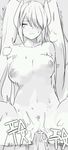  1girl areolae blush breasts league_of_legends long_hair minma monochrome navel nipple_piercing nipples pubic_hair sex straddling twintails uncensored 