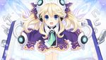  absurdres blonde_hair blue_eyes book choujigen_game_neptune game_cg gradient gradient_background highres histoire neptune_(series) solo spoilers 