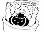  big_breasts blush breasts caprine dialogue dumpster english_text eyes_closed female goat horn huge_breasts hypnofood mammal monster open_mouth power_rangers smile solo text toriel undertale 