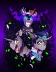  2015 black_hair crown equine eye_mist friendship_is_magic ghost green_eyes group hair horn inuhoshi-to-darkpen king_sombra_(mlp) male mammal my_little_pony red_eyes spirit tears unicorn 