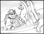  bowser charizard duo hand_on_shoulder horn hot_tub male male/male mario_bros nintendo nipples nude partially_submerged pok&eacute;mon story_in_description video_games water wings zestibone 