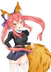  agent_aika aika_(series) artist_request black_delmo cosplay crossover delmo dress fate/grand_order fate_(series) panties tagme tamamo_(fate)_(all) tamamo_no_mae_(fate) underwear white_panties 