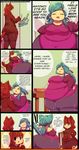  big_breasts big_butt breasts butt chubby duo female food huge_butt obese overweight trinity-fate62 