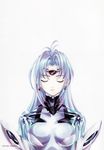  absurdres android blue_hair choco closed_eyes duplicate earrings highres jewelry kos-mos solo xenosaga xenosaga_episode_ii 