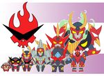  chibi chouginga_gurren-lagann grin gurren gurren-lagann kengko lagann logo mecha no_humans smile tengen_toppa_gurren-lagann_(mecha) tengen_toppa_gurren_lagann wallpaper 