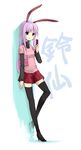  akanagi_youto alternate_costume animal_ears bag bunny_ears cellphone contemporary handbag high_heels long_hair phone pink_hair red_eyes reisen_udongein_inaba shoes solo thighhighs touhou zettai_ryouiki 