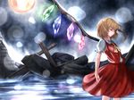  bad_id bad_pixiv_id blonde_hair flandre_scarlet masataka solo tears touhou water wings 