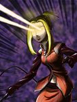  1girl bare_shoulders blonde_hair elbow_gloves eye_beam female final_fantasy final_fantasy_viii gloves krychasuke kurii_chasuke laser laser_(limit_break) long_hair navel quistis_trepe skirt solo whip 