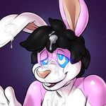  cubi cum cum_on_face hypnosis lagomorph mammal mind_control rabbit rubber seam solo 