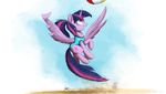  2015 equine female feral friendship_is_magic horn mammal my_little_pony ncmares solo twilight_sparkle_(mlp) winged_unicorn wings 