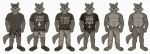  anthro briefs bulge canid canine canis censored clothing eddie_(orf) footwear male mammal off/on orf penis_outline shirt shoes shorts simple_background solo standing t-shirt underwear wolf 