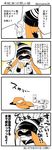  4koma alcohol artist_name artist_self-insert beanie beer beer_can blush can cellphone check_translation comic commentary_request crying domino_mask drunk eromame fangs hat highres inkling mask monochrome orange_hair partially_translated phone sleeping smartphone splatoon_(series) splatoon_1 squid tentacle_hair translation_request trembling twitter_username 