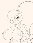  2015 anthro areola berri big_breasts breasts conker&#039;s_bad_fur_day erect_nipples female mammal mastergodai nipple_piercing nipples piercing rodent solo squirrel video_games 