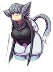  animal_humanoid big_breasts breasts chubby clothed clothing cute eyewear female glasses grey_eyes grey_hair hair human humanoid leggins mammal scarf solo thick_thighs trinity-fate62 wide_hips 