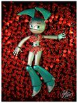  female fernando_faria green_eyes humanoid jenny_wakeman looking_at_viewer lying machine my_life_as_a_teenage_robot robot solo 