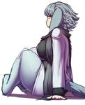  animal_humanoid big_breasts breasts chubby clothed clothing cute eyewear female glasses grey_eyes grey_hair hair human humanoid leggins looking_up mammal scarf solo thick_thighs trinity-fate62 wide_hips 