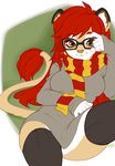  2015 anthro clothing cute female gerbil hair mammal pollo-chan red_hair rodent scarf smile solo 