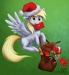  bag christmas derpy_hooves_(mlp) equine female feral friendship_is_magic hat holidays laurenmagpie letter mammal my_little_pony pegasus solo wings 