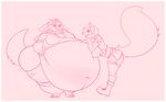  2015 ambiguous_gender anthro arctic_fox belly big_belly big_breasts big_butt blush breasts butt canine cervine chubby clothed clothing deer duo female fox fur guffin hair huge_breasts huge_butt hybrid mammal morbidly_obese mr.pink obese overweight yockenthwaite 