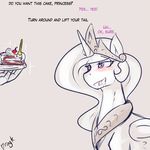  2015 blush cake dialogue dragk drooling duo english_text equine female feral food friendship_is_magic horn human imminent_sex male mammal my_little_pony princess_celestia_(mlp) saliva text winged_unicorn wings 