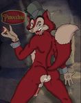  butt canine cheesecaked disney foulfellow fox hat honest_john male mammal nude outside penis pinocchio_(movie) prostitution ring solo 