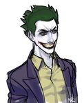  batman_(series) dc_comics green_hair lipstick makeup male_focus simple_background smile solo teeth the_joker 