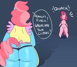  2015 anthro areola big_breasts big_butt breasts butt duo earth_pony english_text equine erect_nipples female friendship_is_magic horse huge_breasts mammal mrs_cake_(mlp) my_little_pony nipples nude pinkie_pie_(mlp) pony pussy somescrub text 