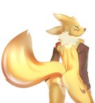  anus butt digimon female fluffy_tail looking_at_viewer nude pussy renamon rintarou solo 