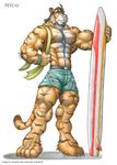  anthro braford feline male mammal muscles solo tiger 