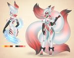  bell breasts butt canine collar female fox mammal pussy ribbons side_boob sif 