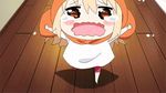  &gt;_&lt; 1boy 1girl animated animated_gif chibi crying doma_taihei doma_umaru eyes_closed glasses himouto!_umaru-chan indoors semi-rimless_glasses short_hair siblings tears under-rim_glasses very_long_hair 