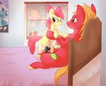  animal_genitalia apple_bloom_(mlp) bed big_macintosh_(mlp) blonde_hair blush brother brother_and_sister cloud cowgirl_position cum cum_in_pussy cum_inside cum_on_penis cutie_mark cycloned duo equine erection female freckles friendship_is_magic fur hair half-closed_eyes horse horsecock incest inside male male/female mammal mottled_penis my_little_pony on_top penetration penis pony poster pussy red_fur red_hair sex sibling sister sitting size_difference smile vaginal vaginal_penetration window yellow_fur young 