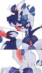  1girl breasts fellatio female furry lugia male mating muscle muscles navel no_humans nude oral penis pokemon pokemon_xd sequential sex shadow_lugia simple_background 