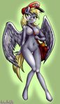  2015 anibaruthecat anthro anthrofied areola breasts cutie_mark derpy_hooves_(mlp) equine feathered_wings feathers female friendship_is_magic hair hat hi_res mammal my_little_pony navel nipples pegasus pussy solo wings 