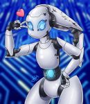  &lt;3 disney drossel_von_flugel eyelashes female fireball_(series) glowing glowing_eyes harry_amor&oacute;s looking_at_viewer machine not_furry pose robot robot_joints solo standing 
