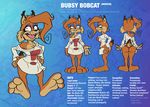  ! 2015 big_butt big_feet breasts bubsy butt english_text feline intersex lynx mammal model_sheet patchwork scar solo sqrlyjack stitches text 