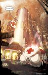  ambulance anthro city cloud comic drawholic fiction graphic_novel hospital manga moon puddles raining science_fiction street text the_sprawl 