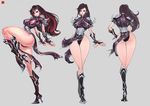  adapted_costume armor armored_dress ass black_hair boots breasts brown_eyes character_sheet chun-li curvy full_body hair_down knee_boots large_breasts long_hair multiple_views pauldrons pelvic_curtain street_fighter thick_thighs thigh_gap thighs wide_hips zhang_wei_yi 
