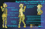  android anthro big_breasts breasts cheetah dragonmanmike feline female gender_transformation glowing glowing_eyes hair looking_at_viewer machine mammal mecha model_sheet nude pussy robot rubber simple_background solo spots transformation 